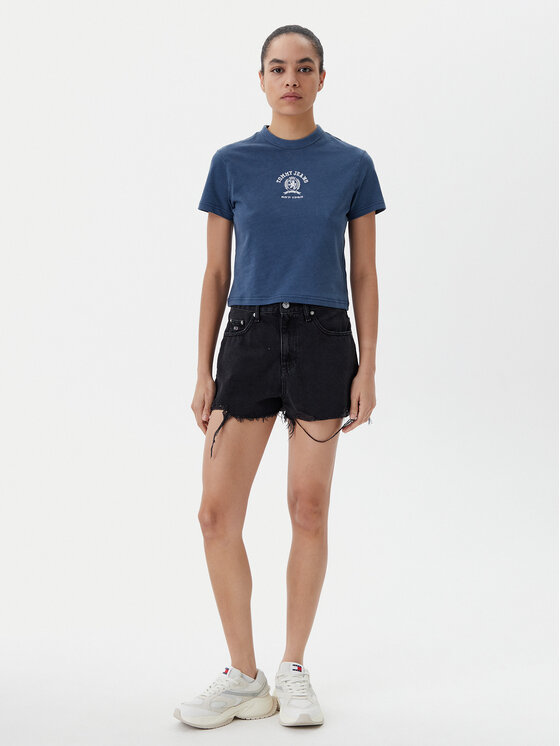 Tommy Jeans Tommy Jeans Džínsové šortky DW0DW20097 Čierna Regular Fit