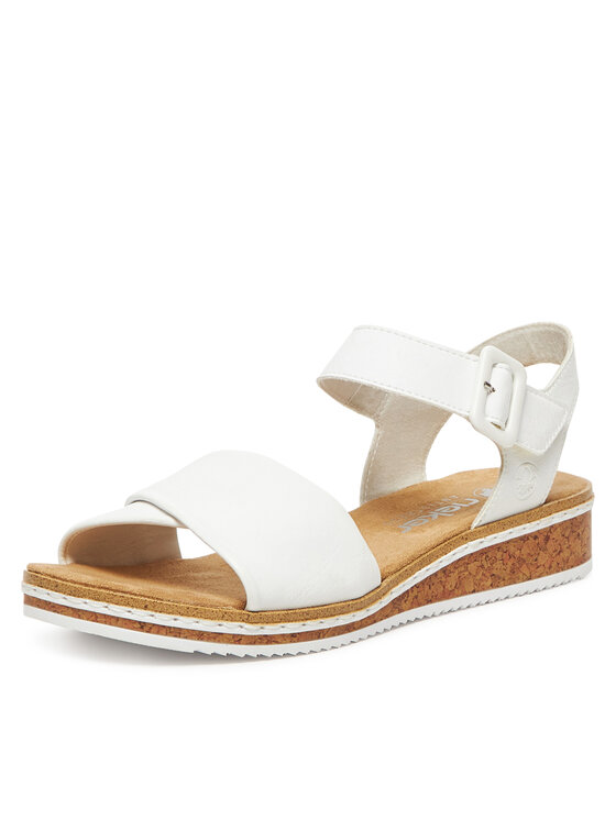 Rieker Rieker Sandalen V3691-80 Weiß