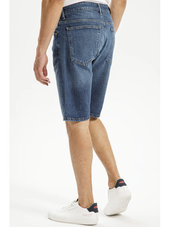 Cross Jeans Cross Jeans Szorty jeansowe A 565-824 Niebieski Regular Fit