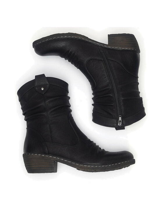 Rieker Rieker Cizme și botine cowboy 93770-01 Negru