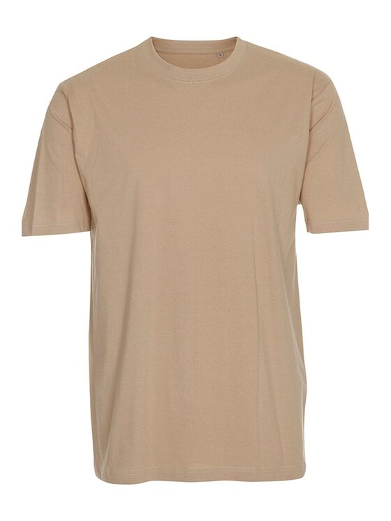 TeeShoppen TeeShoppen T-Shirt 'Oversized Collection' Beżowy Oversize