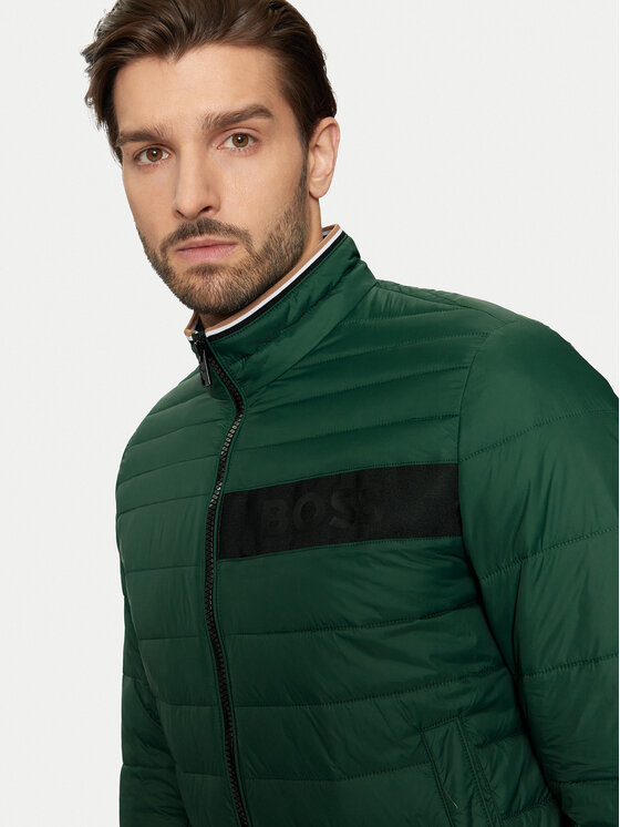 BOSS BOSS Demisezoninė striukė Darolus 50464308 Žalia Regular Fit