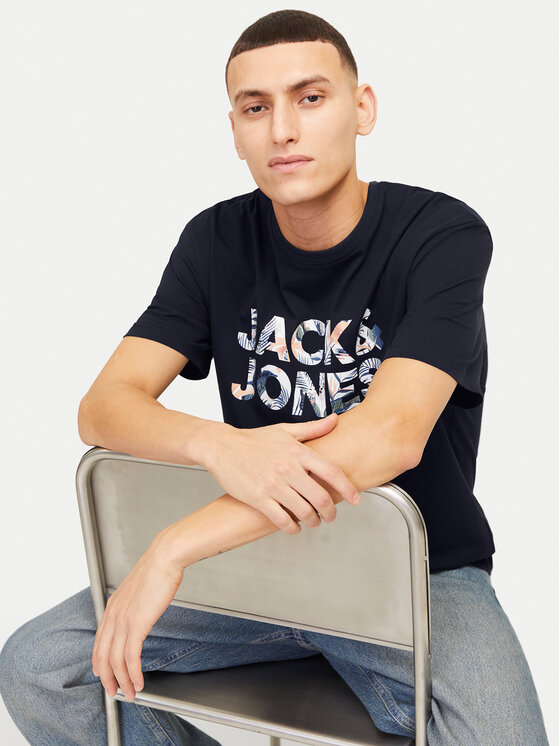 Jack&Jones Jack&Jones T-shirt Bryan 12268127 Tamnoplava Relaxed Fit