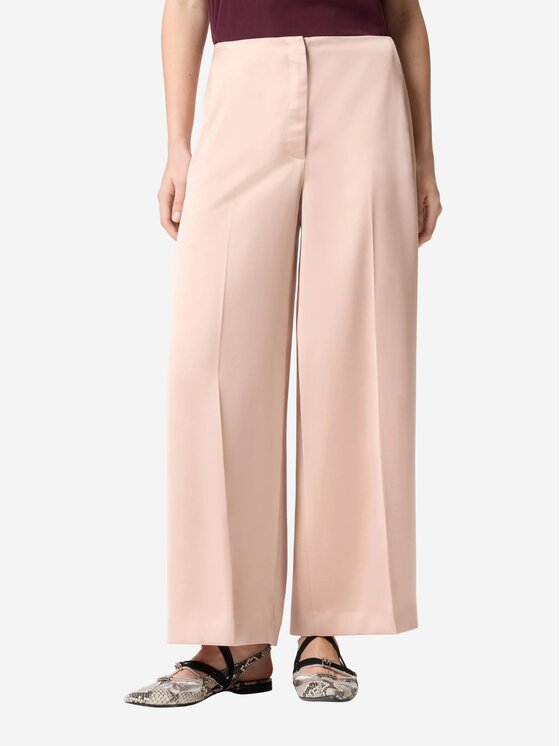 PINKO PINKO Dámské kalhoty LIMONCELLO PANTALONE SATIN Růžová Regular Fit