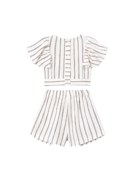 Mayoral Mayoral Set Top und Shorts 3949 Écru Regular Fit