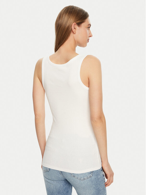 Guess Guess Топ W5RP03 KA0H1 Білий Regular Fit