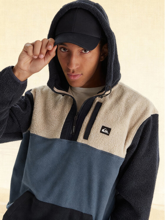 Quiksilver Quiksilver Fleecová mikina Ocean View Mix Up EQYPF03073 Tmavomodrá Comfort Fit