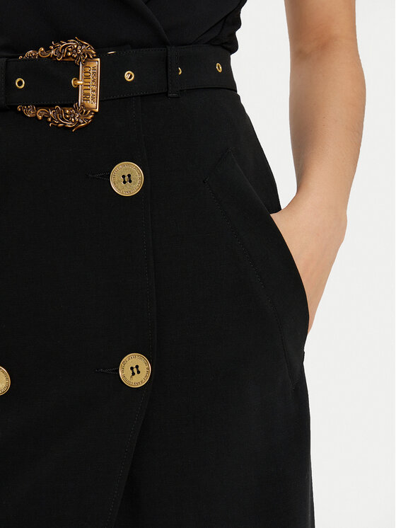 Versace Jeans Couture Versace Jeans Couture Спідниця-максі 78HAE802 N0432 Чорний Regular Fit