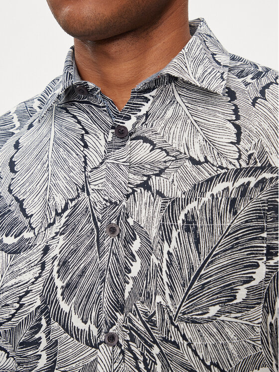 INDICODE INDICODE Риза Lotan 20-353 Тъмносин Regular Fit