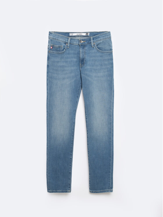 BIG STAR BIG STAR Jeansy JEFFRAY Niebieski Skinny Fit