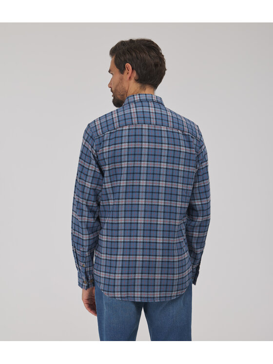 Lee Cooper Lee Cooper Koszula jeansowa WARREN Niebieski Regular Fit