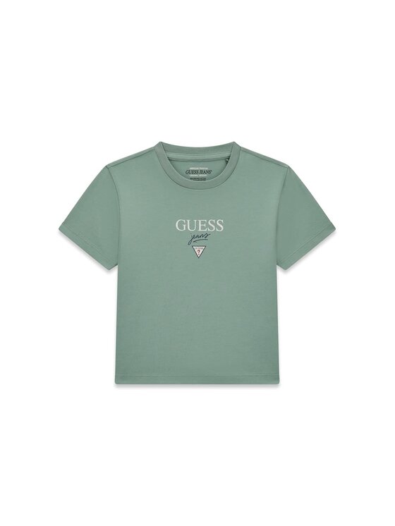 Guess Jeans Guess Jeans T-Shirt 180328 Zelená Classic Fit