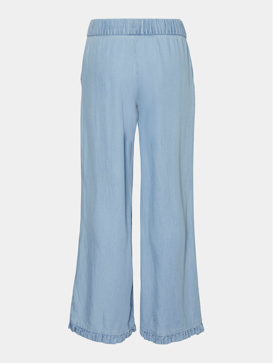 Vero Moda Girl Vero Moda Girl Pantaloni di tessuto 10283853 Blu Wide Leg