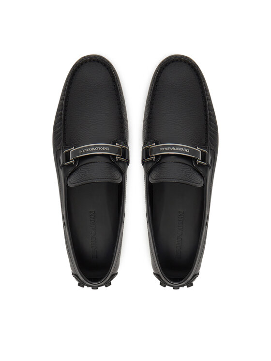 Emporio Armani Emporio Armani Мокасини X4B151 XN882 K001 Черен