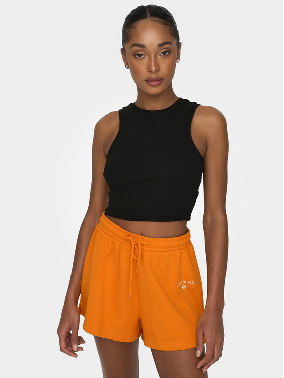 ONLY ONLY Top Vilma 15282771 Črna Slim Fit