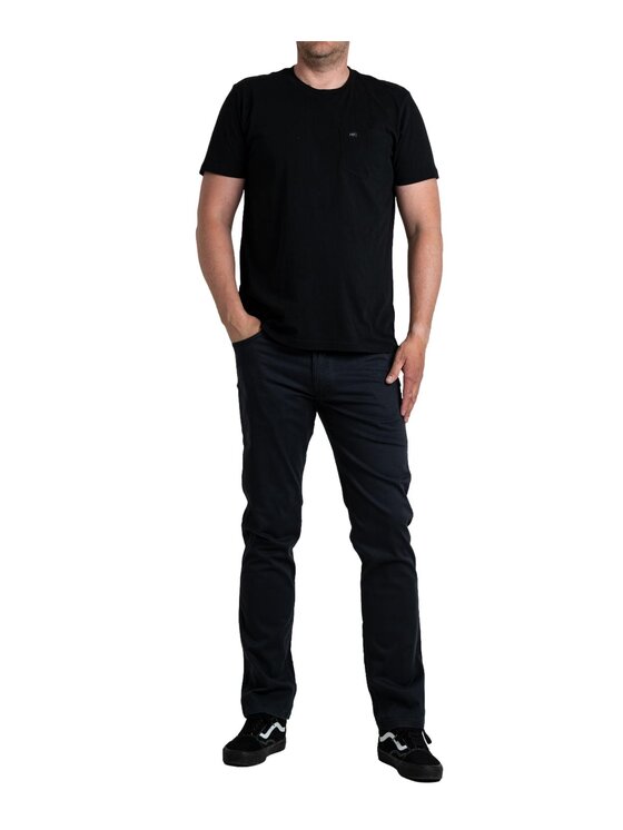 Wrangler Wrangler Spodnie materiałowe Greensboro Granatowy Regular Fit