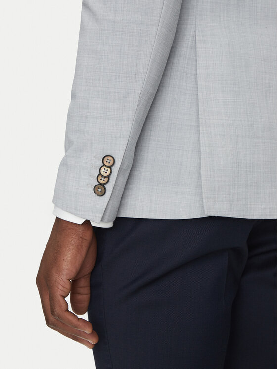 Michael Kors Michael Kors Marynarka MK0SB01025 Szary Slim Fit