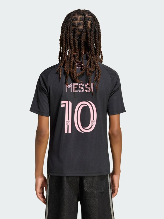 adidas adidas Koszulka techniczna Inter Miami CF Away Jersey Kids Czarny Regular Fit