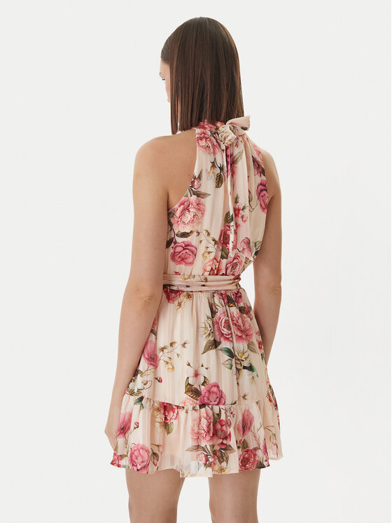 Guess Guess Коктейлна рокля W6GKAE W2555 Бежов Regular Fit