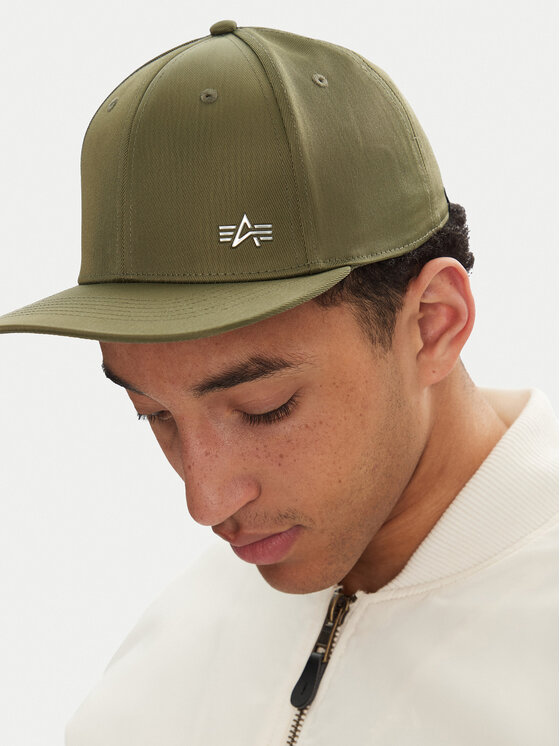 Alpha Industries Alpha Industries Czapka z daszkiem Metal Label 156905 Zielony