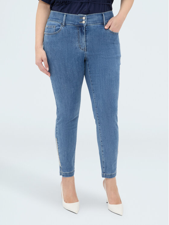 Fiorella Rubino Fiorella Rubino Jeansy P475T005379N024 Niebieski Skin Fit