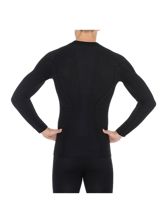 Brubeck Brubeck Bielizna termoaktywna górna Active Wool LS12820 Czarny