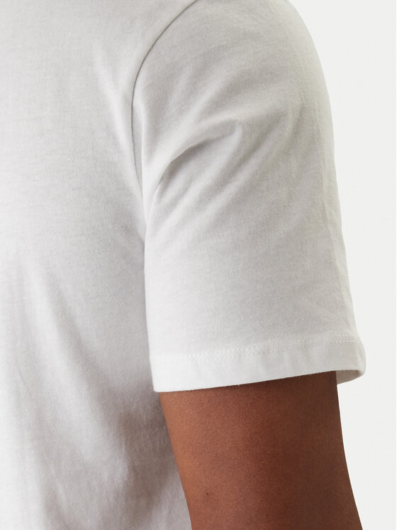 Jack & Jones Jack & Jones Tricou Jjrain Tee Ss Crew Neck 12288097 Alb Regular Fit