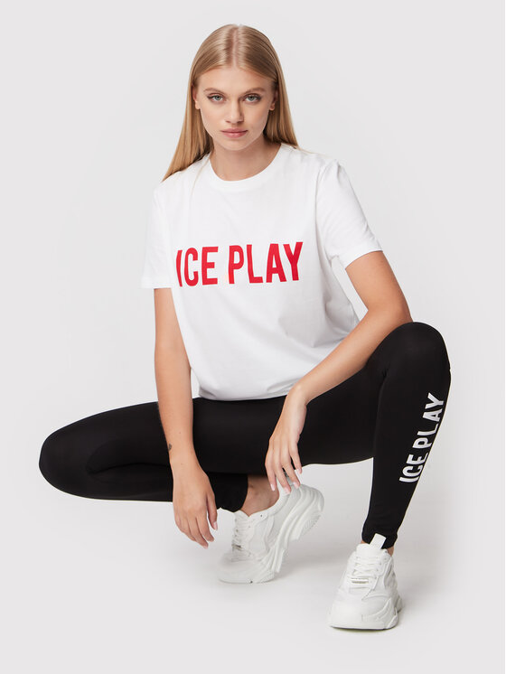 Ice Play Ice Play Majica 22I U2M0 F021 P400 1101 Bela Relaxed Fit