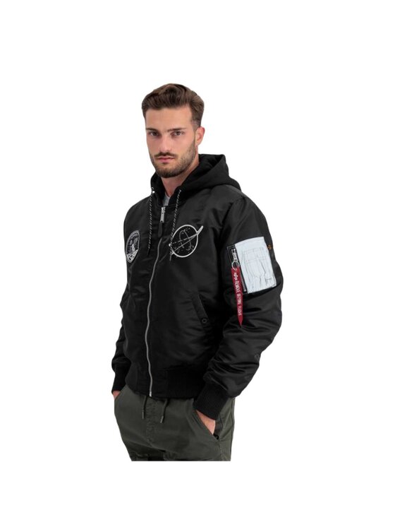 Alpha Industries Alpha Industries Kurtka przejściowa AI.108108-285 Czarny Regular Fit