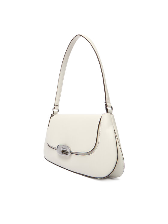 Calvin Klein Calvin Klein Τσάντα Hardware Flap Shoulder Bag LV04F3146G Λευκό