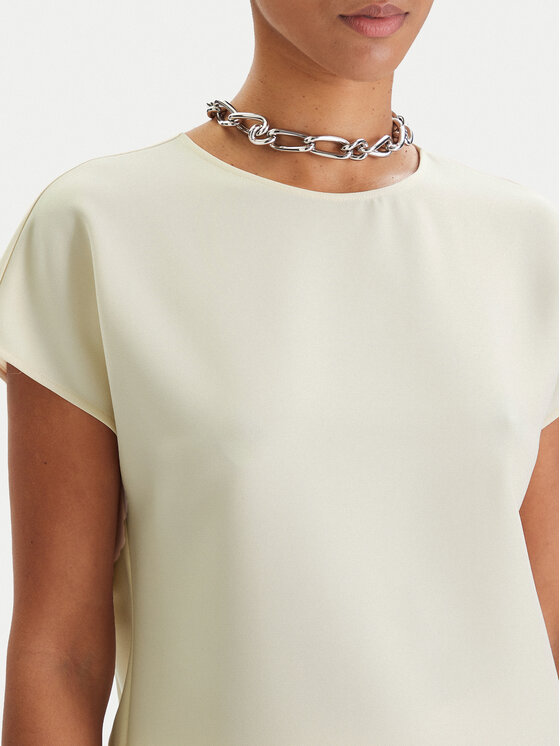 Patrizia Pepe Patrizia Pepe Blusa 8C0848/A701-W409 Écru Regular Fit
