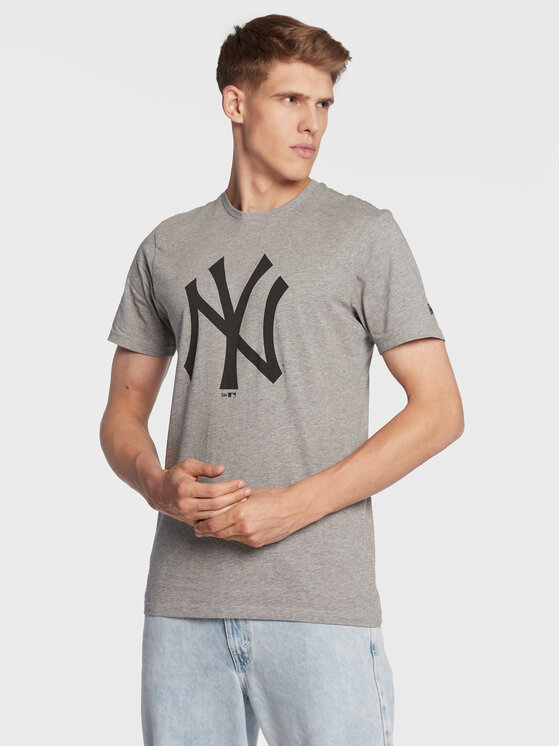 New Era T-krekls New York Yankees MLB Team Logo 11863696 Pelēks Regular Fit