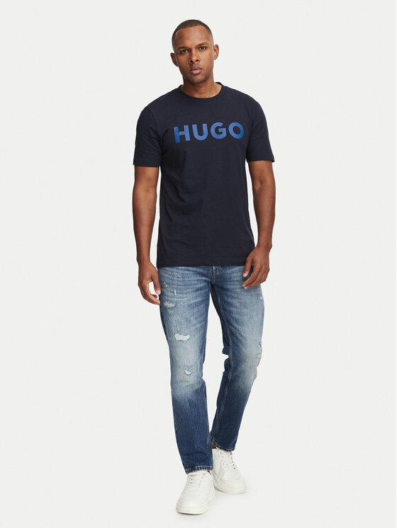 HUGO HUGO T-shirt Dulivio 50467556 Tamnoplava Regular Fit