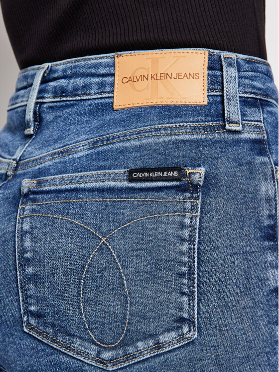 Calvin Klein Jeans Calvin Klein Jeans Дънки High Rise J20J215787 Тъмносин Skinny Fit