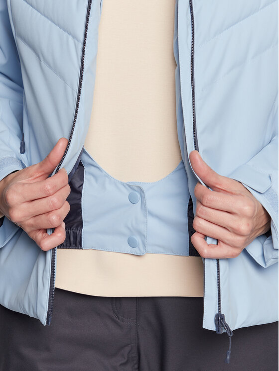 4F 4F Kurtka narciarska H4Z22-KUDN003 Błękitny Regular Fit