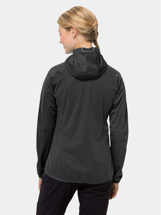 Jack Wolfskin Jack Wolfskin Striukė softshell Go Hike Softshell 1306862 Juoda Regular Fit