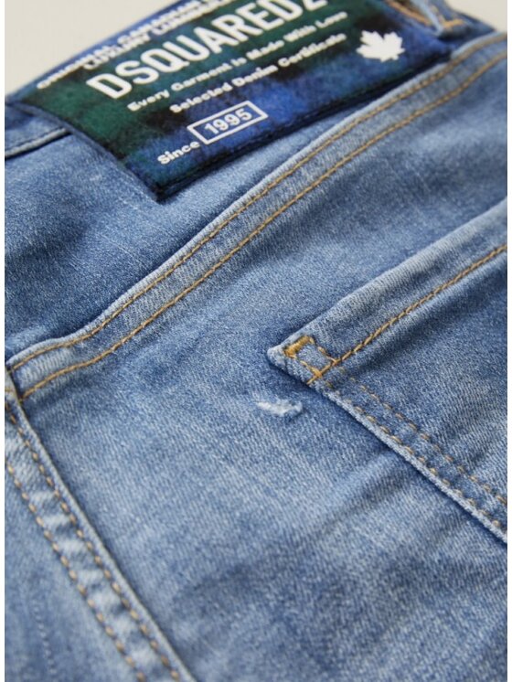 Dsquared2 Dsquared2 Džínové šortky S74MU0881 S30872 Modrá Slim Fit