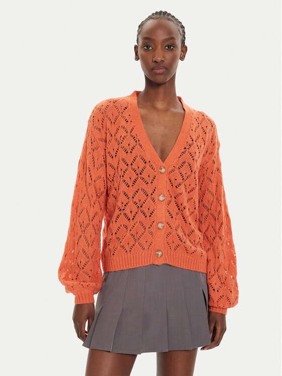 Pepe Jeans Pepe Jeans Kardiganas Hailey PL702218 Oranžinė Regular Fit