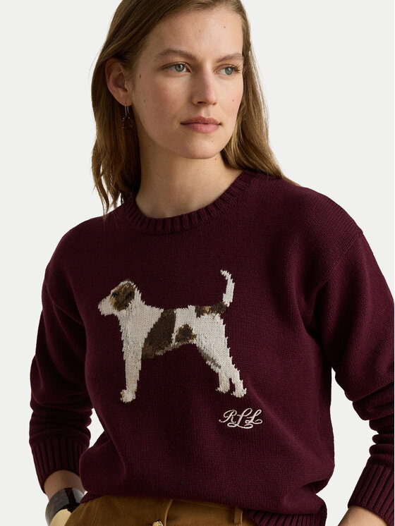 LAUREN RALPH LAUREN LAUREN RALPH LAUREN Светр 200B27844001 Бордовий Relaxed Fit