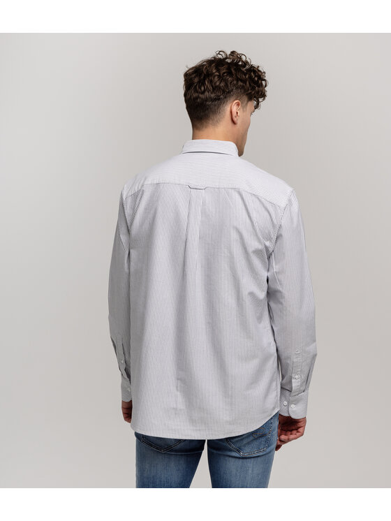 Lee Cooper Lee Cooper Koszula LLOYD OXFORD Szary Comfort Fit