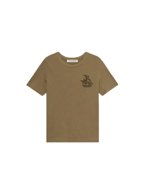 Trussardi Trussardi T-shirt G1156000197N025 Verde Regular Fit
