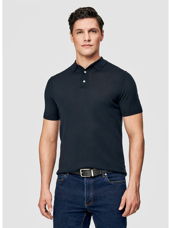 Pako Lorente Pako Lorente Polo P26SP-TX-011 Granatowy Classic Fit