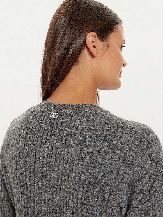 Liu Jo Liu Jo Плетена рокля WF4532 MA57P Сив Slim Fit