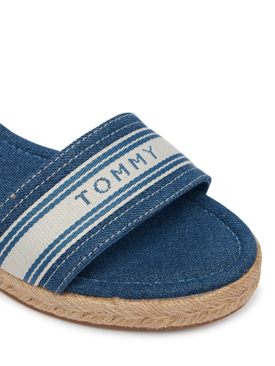 Tommy Hilfiger Tommy Hilfiger Espadryle Mid Wedge Espad Webbing FW0FW09230 Niebieski