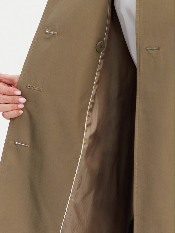 Tommy Hilfiger Tommy Hilfiger Trencz WW0WW42133 Khaki Slim Fit