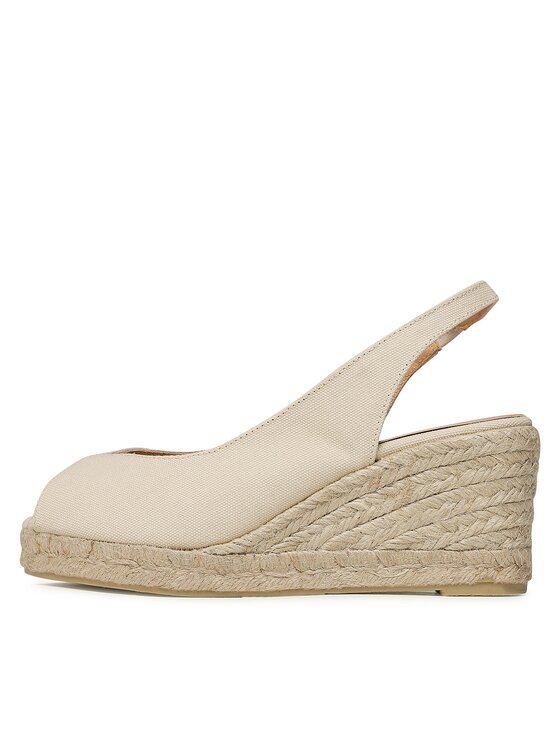 Castañer Castañer Espadryle Barbara/6/001 023056-203 Biały