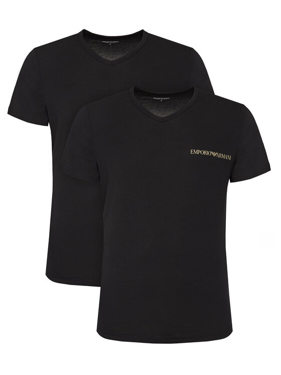Emporio Armani Underwear Emporio Armani Underwear 2er-Set T-Shirts EM000392 AF10779 MC005 Schwarz Regular Fit