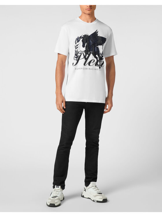 PHILIPP PLEIN PHILIPP PLEIN T-Shirt 22607 Biały Regular Fit