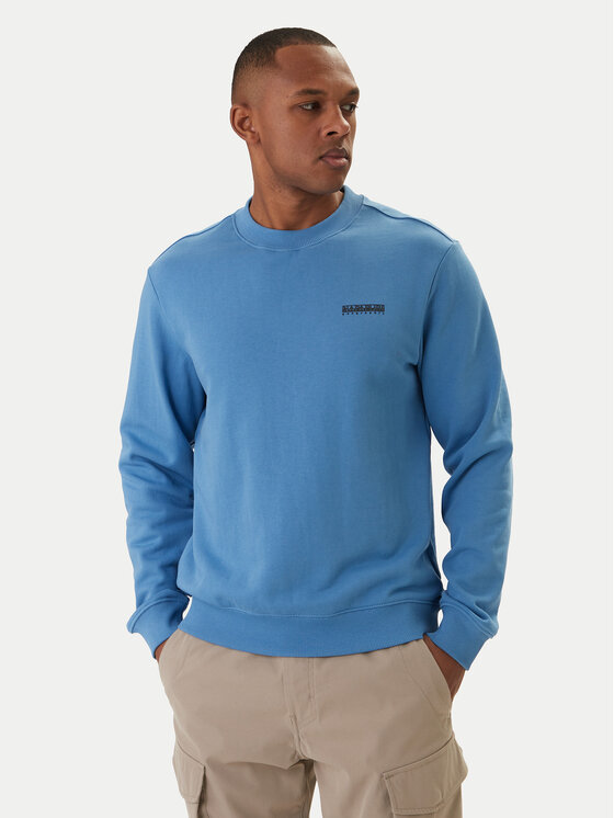 Napapijri Napapijri Bluză B-Small Box CNP0A88TP Albastru Relaxed Fit