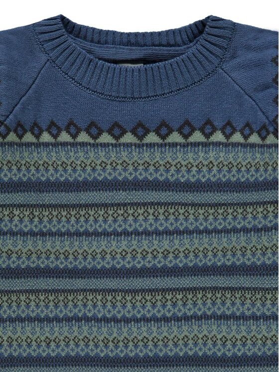 Kanz Kanz Sweter 2123437-3116 Niebieski Basic Fit